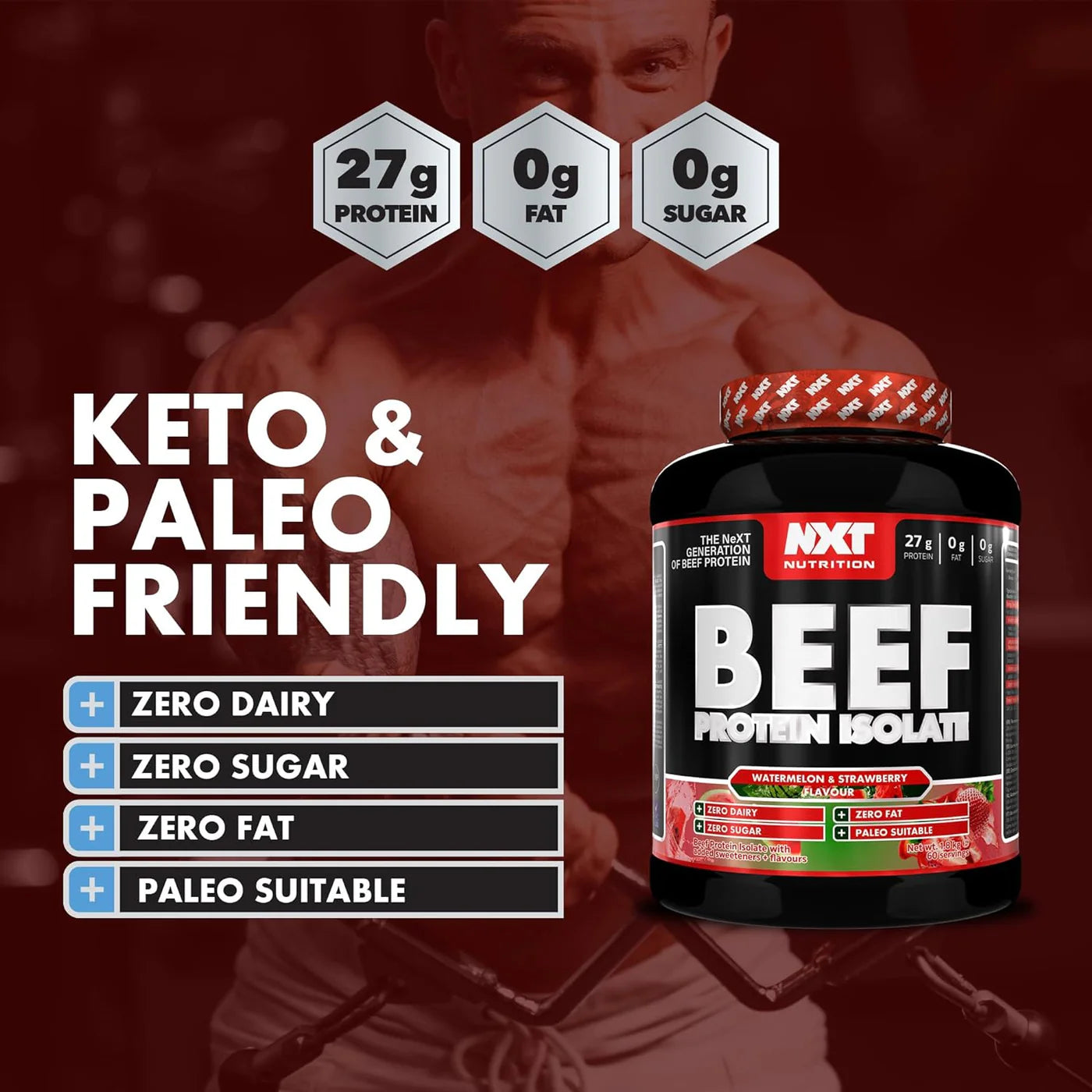 NXT Nutrition Beef Protein Isolate 1.8kg