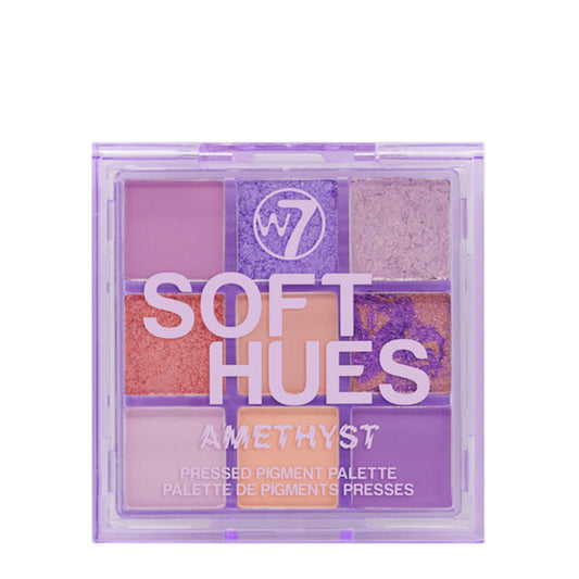 W7 Soft Hues Pressed Pigment Palette Amethyst