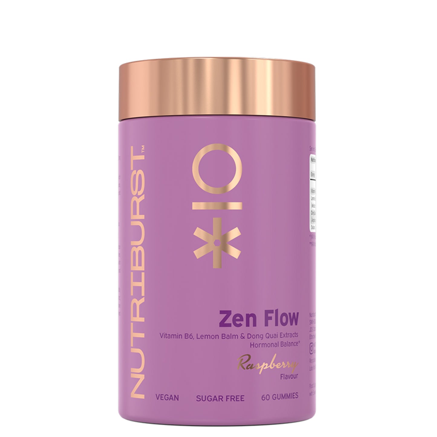 NutriBurst Zen Flo x 60 Raspberry Gummies